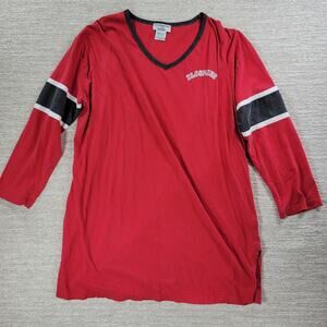 VTG Bloomingdales by Steve Bloomies SleepT-Shirt Womens Size 1X Red Pajama Top